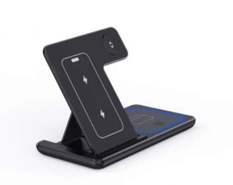 15W 3 In 1 LED Foldable Fast Wireless Charger Stand - AR enterprises