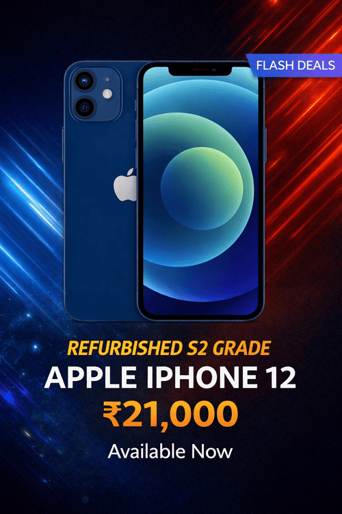 Apple iPhone 12 (Refurbished S2 Grade) | 64GB/128GB | Premium Quality | ₹21,000 Deal - AR enterprises