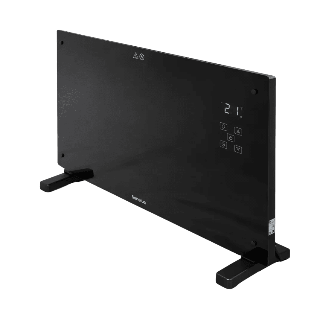Black Glass Panel Heater with Wifi Controls - AR enterprises