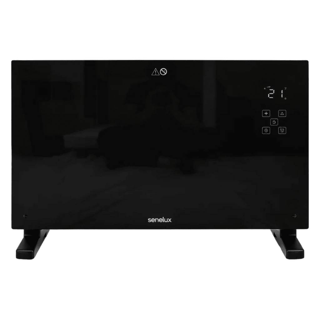 Black Glass Panel Heater with Wifi Controls - AR enterprises