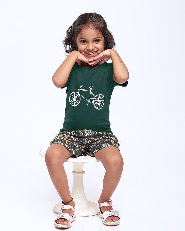 Cotton Printed T-shirt for Boy and Girl - Cycle - AR enterprises