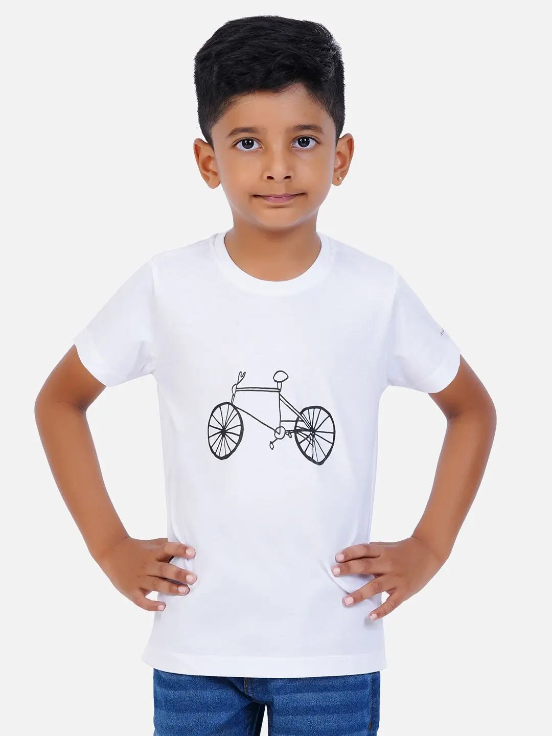 Cotton Printed T-shirt for Boy and Girl - Cycle - AR enterprises