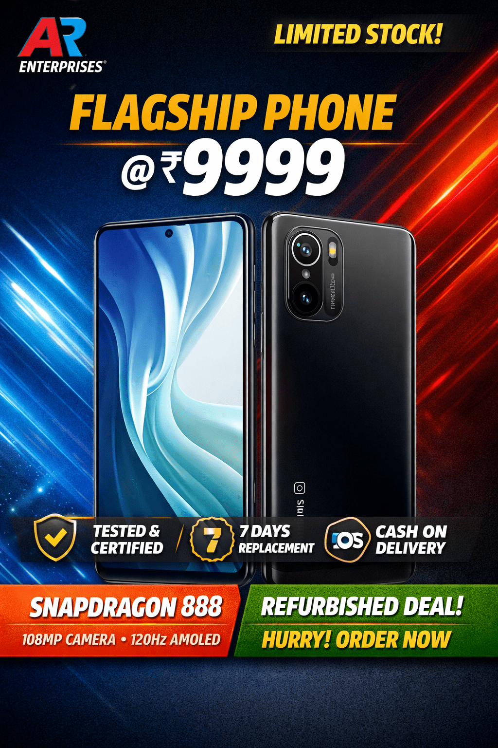 Xiaomi Mi 11X Pro (8GB RAM, 128GB Storage) – Refurbished B Grade | High Performance Flagship - AR enterprises